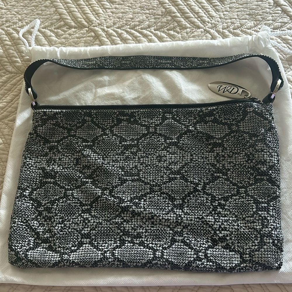 Whiting & Davis Mesh Snake Print Bag - image 1